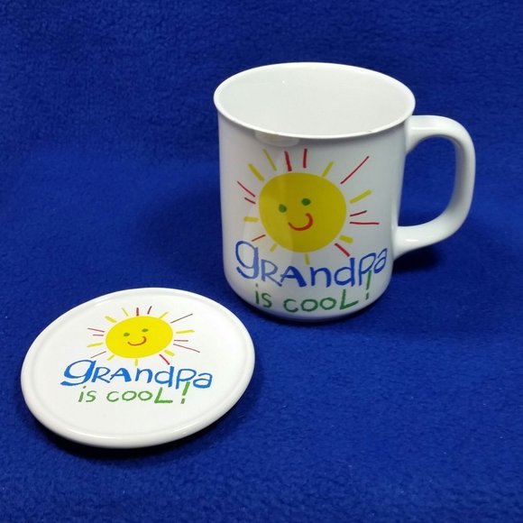 Giftco "My Grandpa Is Cool" Mug and Coaster Set Pre-Owned In Box - Picture 4 of 10